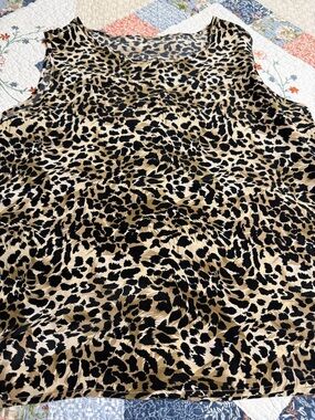 Beat Riece Collection Leopard-Print Silk Button-Up - Black & Tan